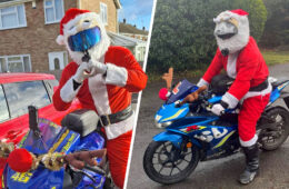 Motorcycle Santa Norwich norwich motorcycle santa