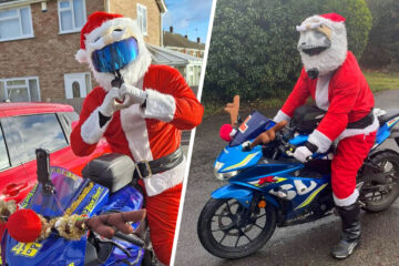 Motorcycle Santa Norwich norwich motorcycle santa